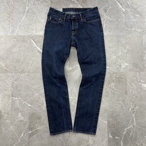 Vintage Abercrombie Fitch Jeans Mens 31x32 Skinny Denim Pants Button Fly y2k